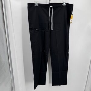 Wonder Wink WonderWORK Scrub Pant‎ Men M Black Classic Fit Nursing Health